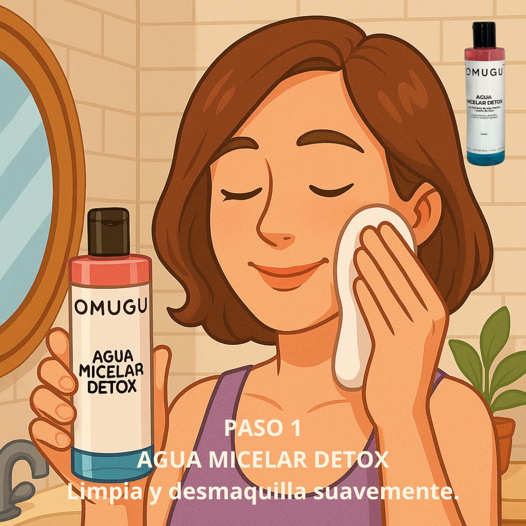 Kit Skincare Omugu Ritual 7 – Rutina Facial Día y Noche