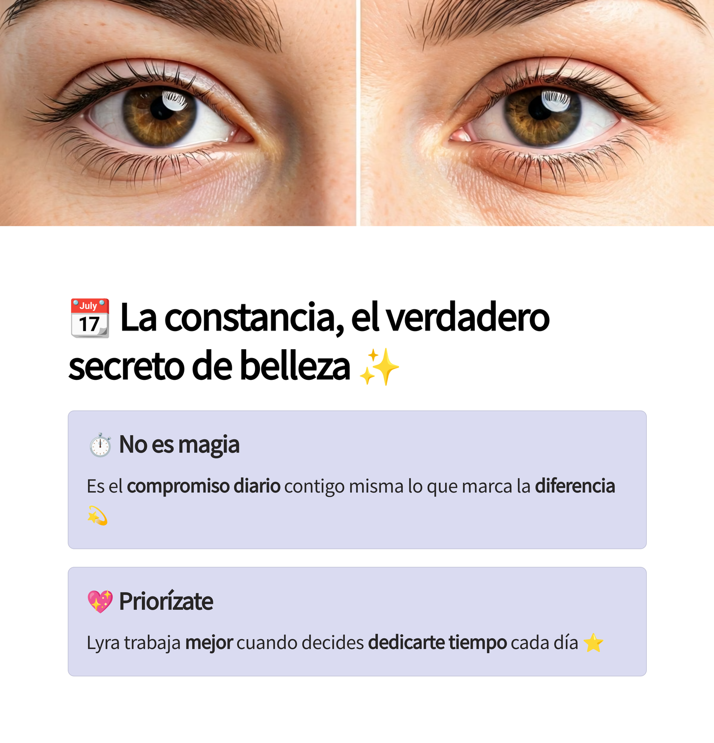 LYRA Ojos Radiantes: Cuidado Esencial para el Contorno de Ojos