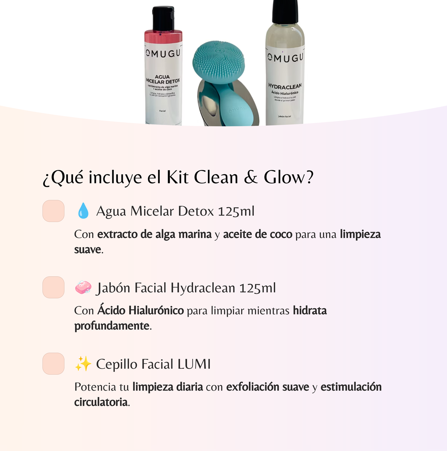 Kit Clean & Glow: Limpia y renueva tu piel en 3 Pasos