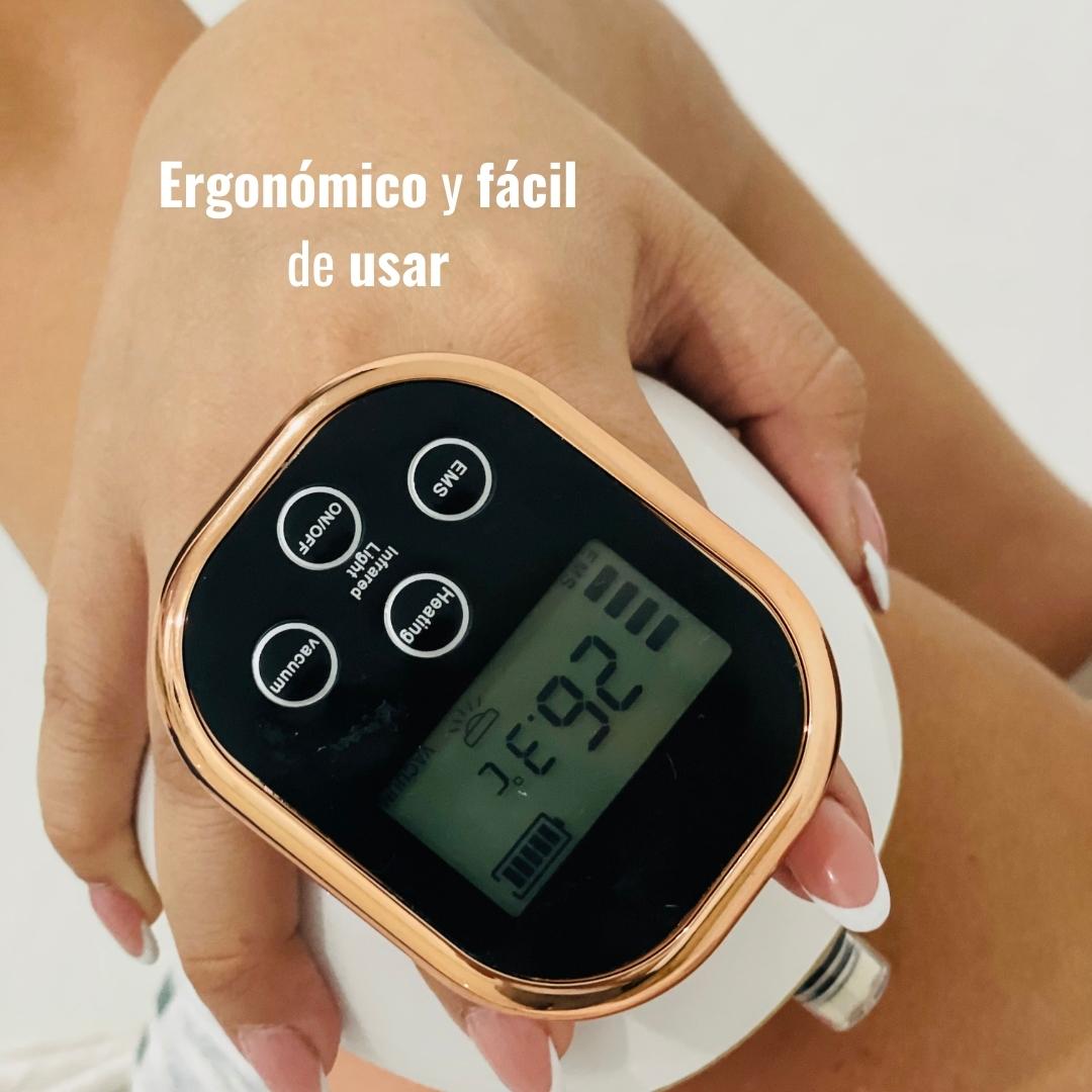 Kit Anticelulitis y Levantamiento de Glúteos con Vacuumterapia, Estimulación con Microcorriente, Infrarrojo & Calor