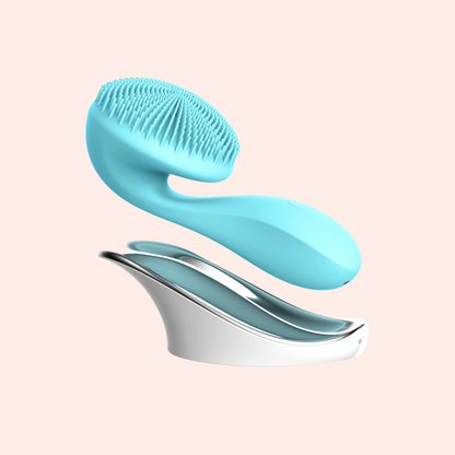 LUMI - Cepillo de Limpieza Facial de Silicona con Jabón Hialurónico de 120 ml