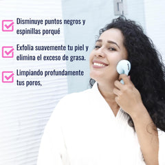 Omugu - Cepillo de Limpieza Facial de Silicona con Gel Limpiador de Colágeno